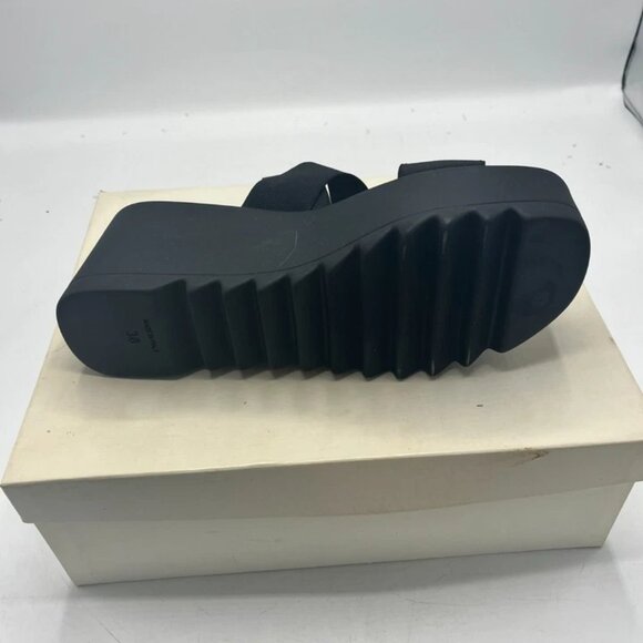 Steve Madden Ramzi Platform Strappy Sandals Black Made In Italy US 8 - Picture 6 of 7